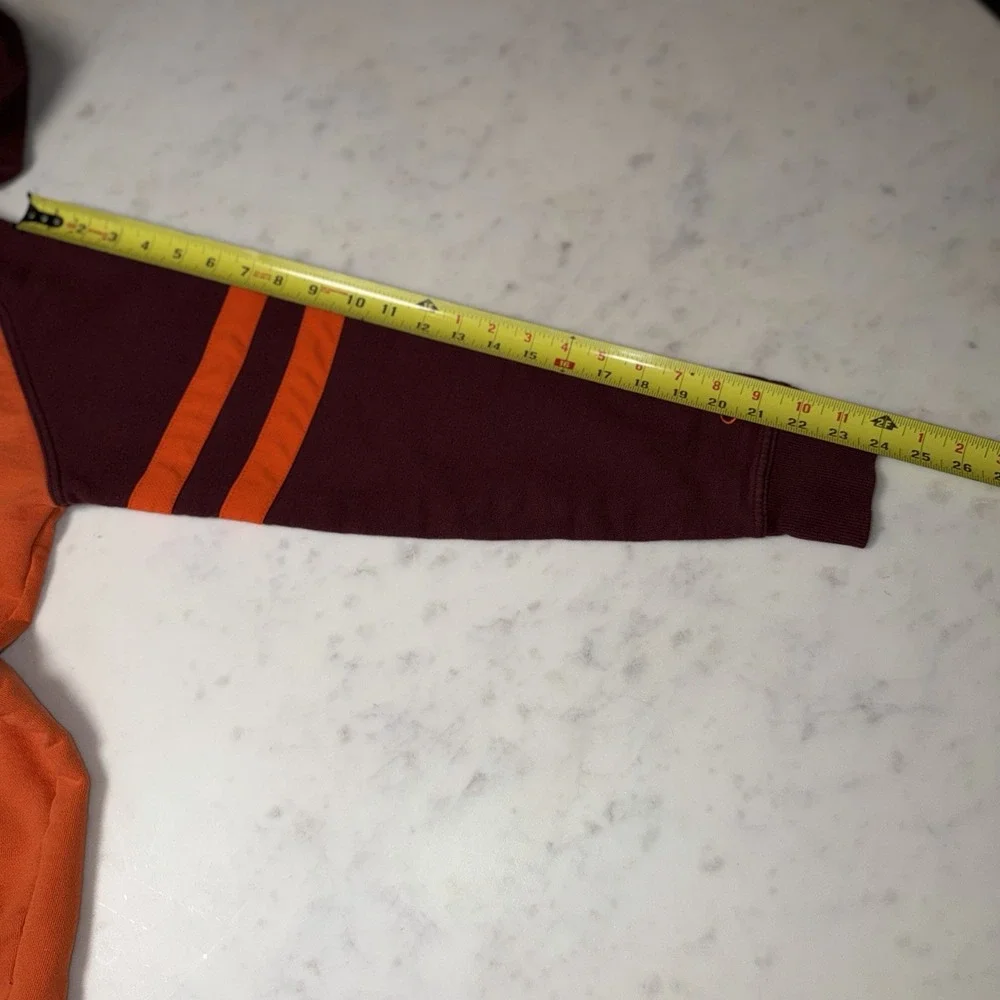 Champion Virginia Tech Hokies Hoodie – Orange & Maroon‎ – Men's Medium - Picture 8 of 11